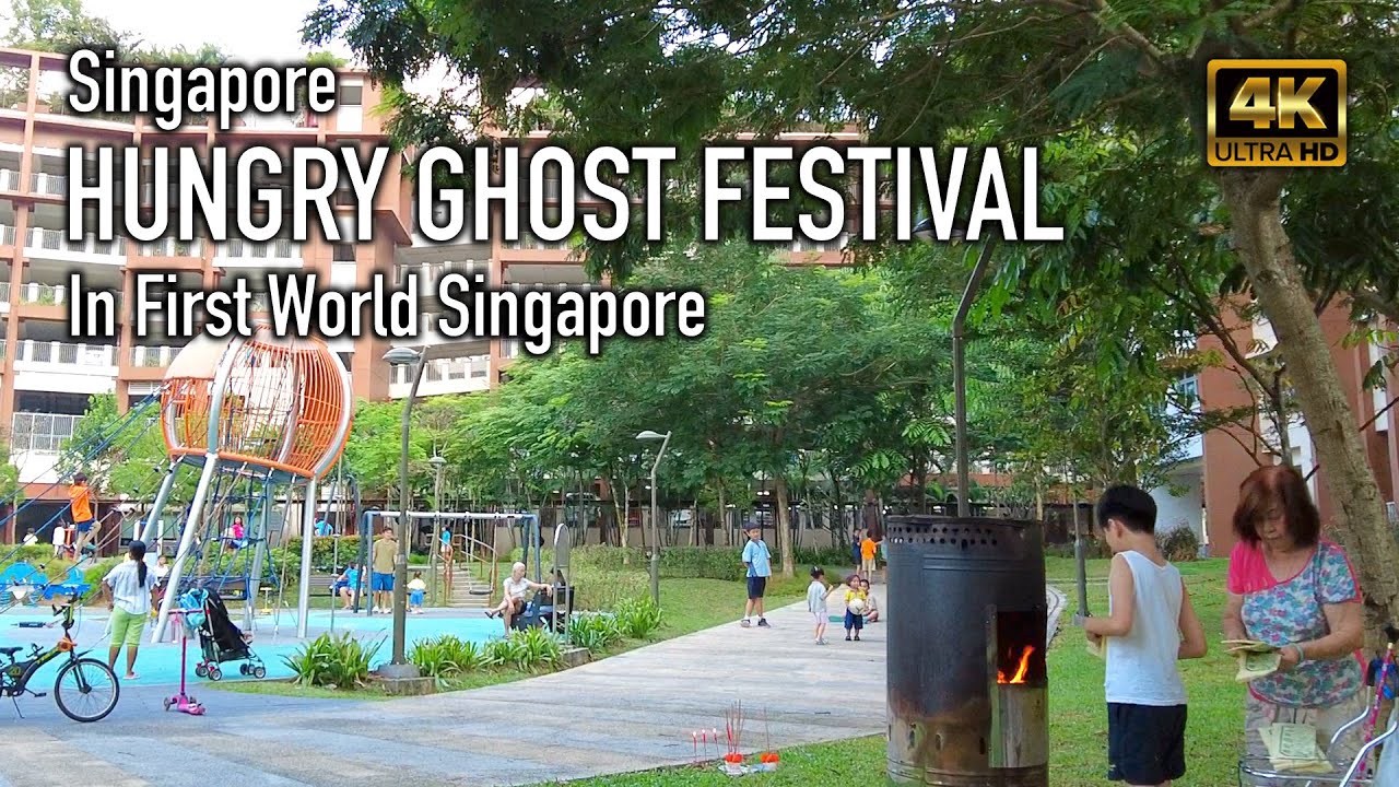 Hungry Ghost Festival in First World Singapore