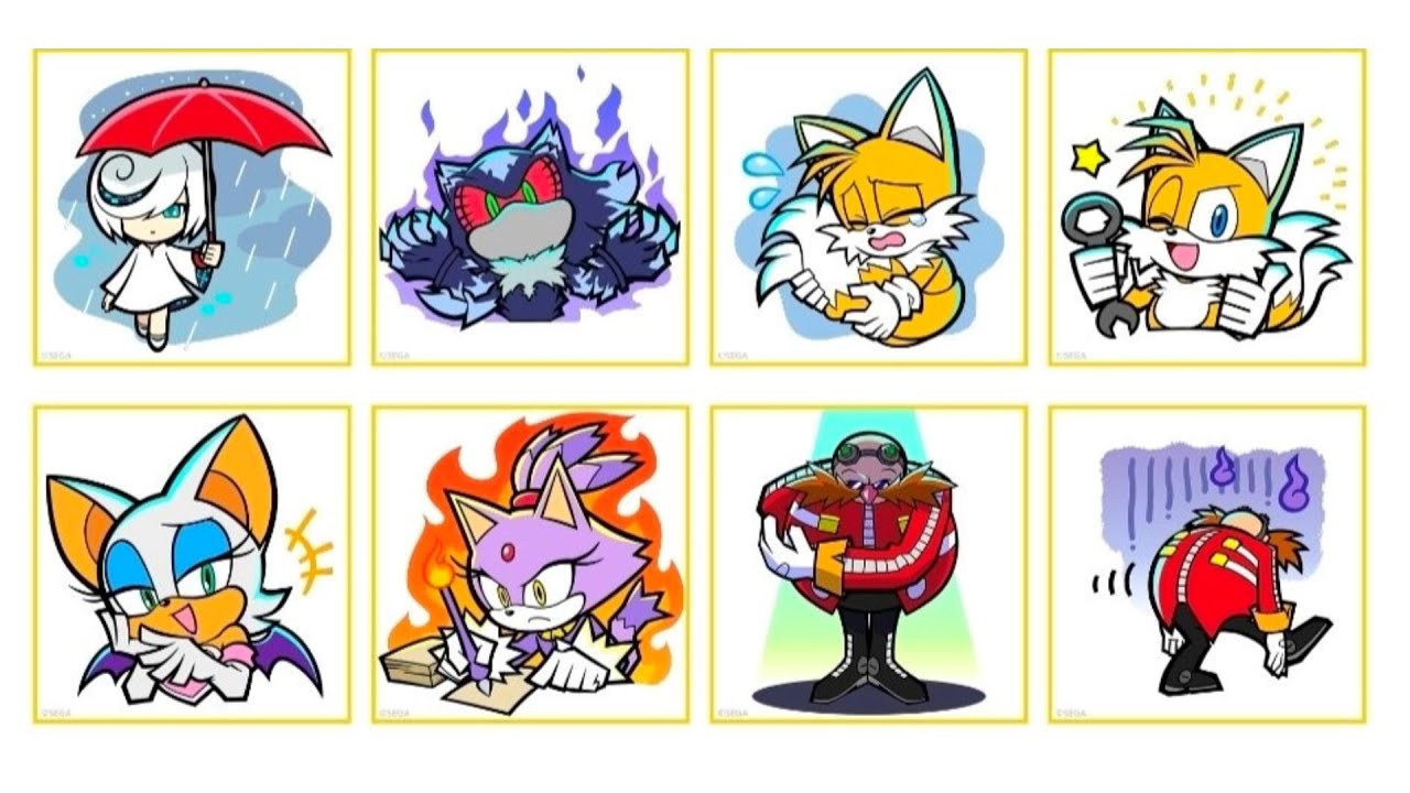 CHECK OUT THESE NEW SONIC STICKERS, EXCLUSIVE TO JAPAN!!