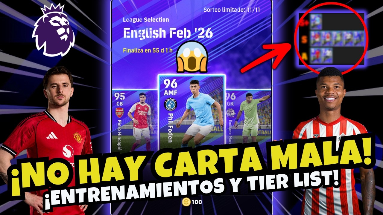 🔥 ¡ENGLISH LEAGUE SELECTION MUY TOP! ¿VALE LA PENA? 🔥 | ENTRENAMIENTOS Y TIER LIST | EFOOTBALL 2026