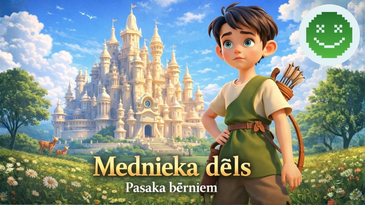 Animēta pasaka latviešu valodā - Mednieka dēls ( Tipu Tapu video) pamācoša bērniem