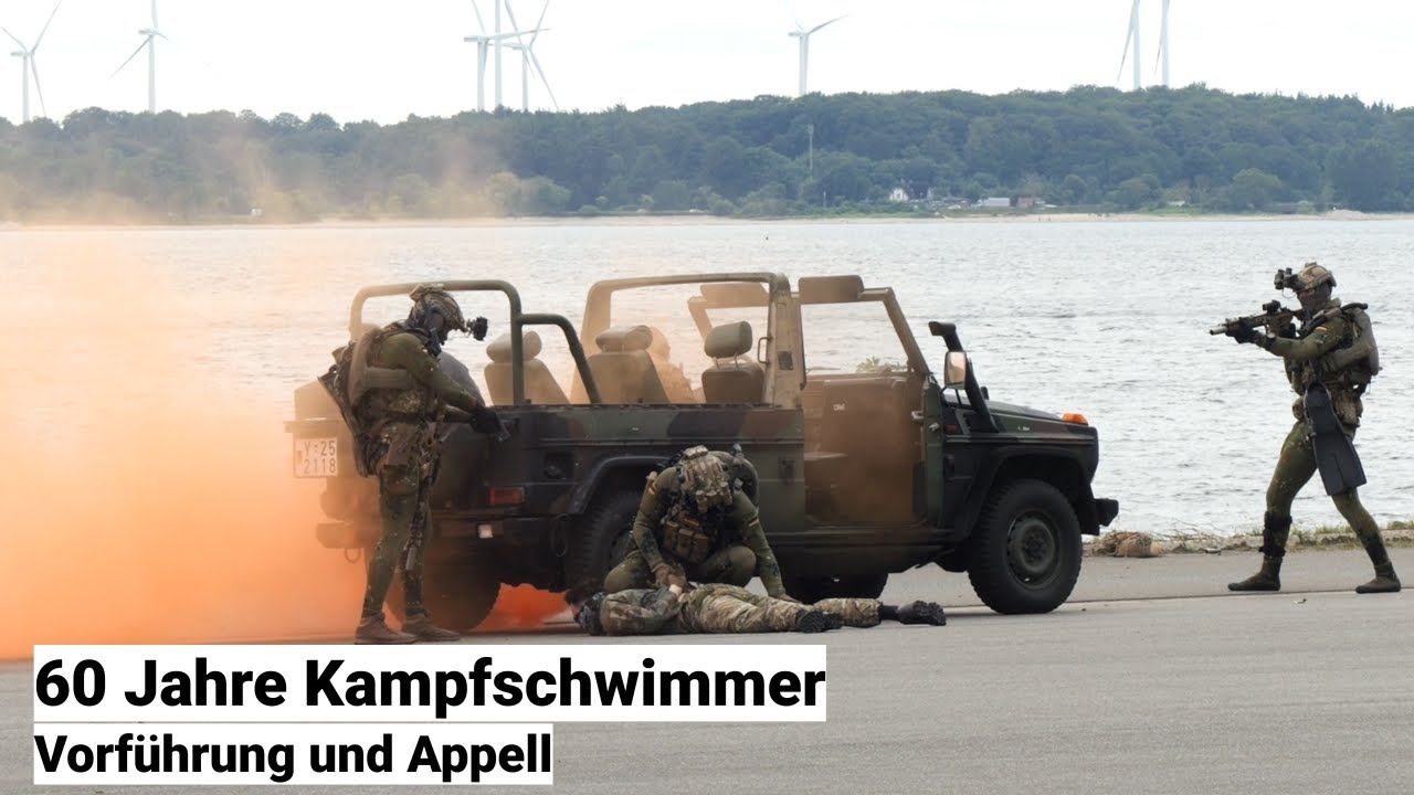 Kampfschwimmer feiern 60. Geburtstag - Vorführung des Kommando Spezialkräfte der Marine (KSM)