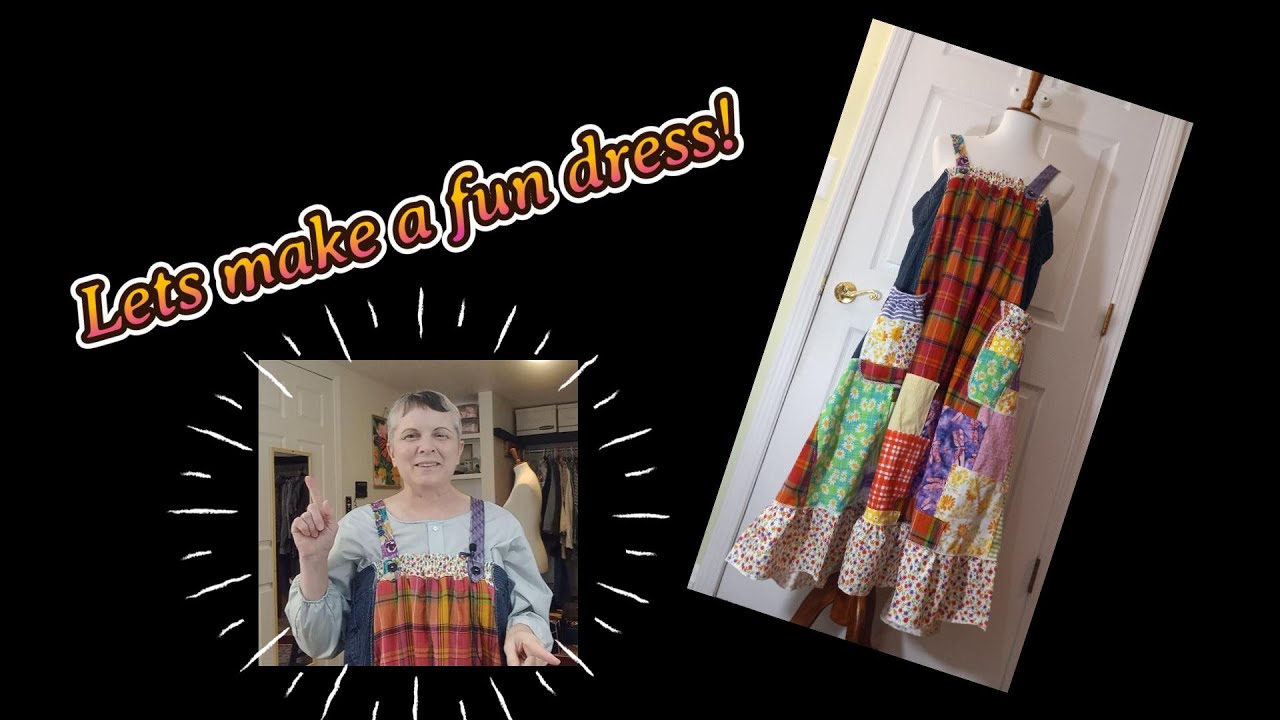 Upcycled clothing tutorial: How to make a fun summer dress.