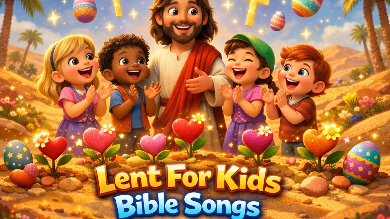 Lent For Kids: Fun Bible Songs About Jesus' 40 Days! 🎶✝️ #lentforkids #biblesongs 