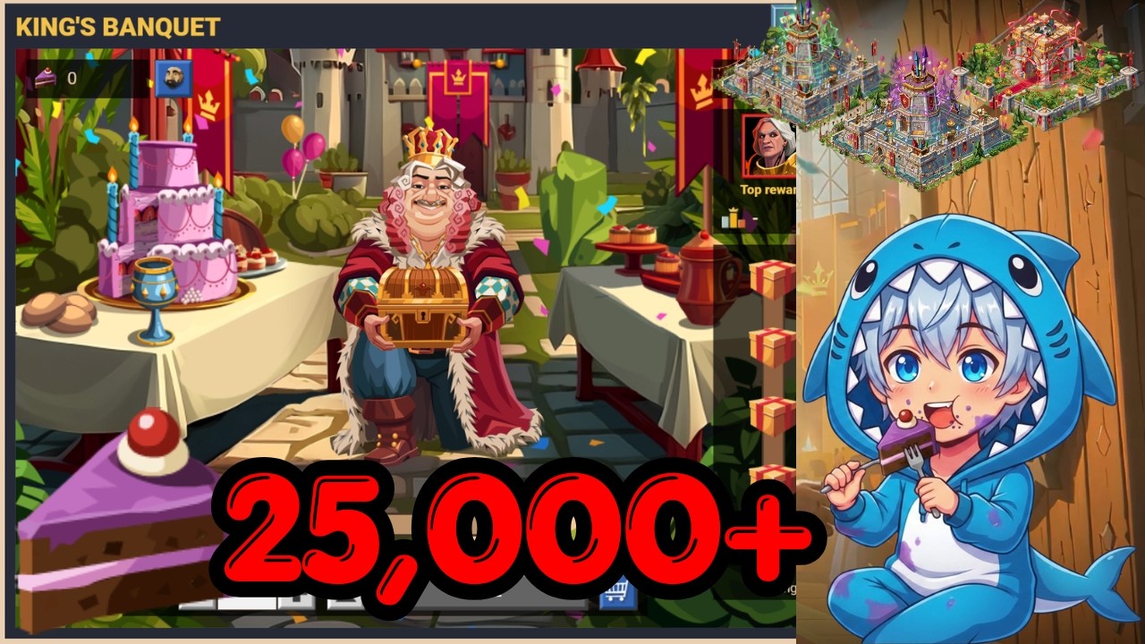 25,000 Gacha Spins - 8 20x20 Decos! 15 Years Anniversary - Goodgame Empire & E4K - Lucky Slice Event