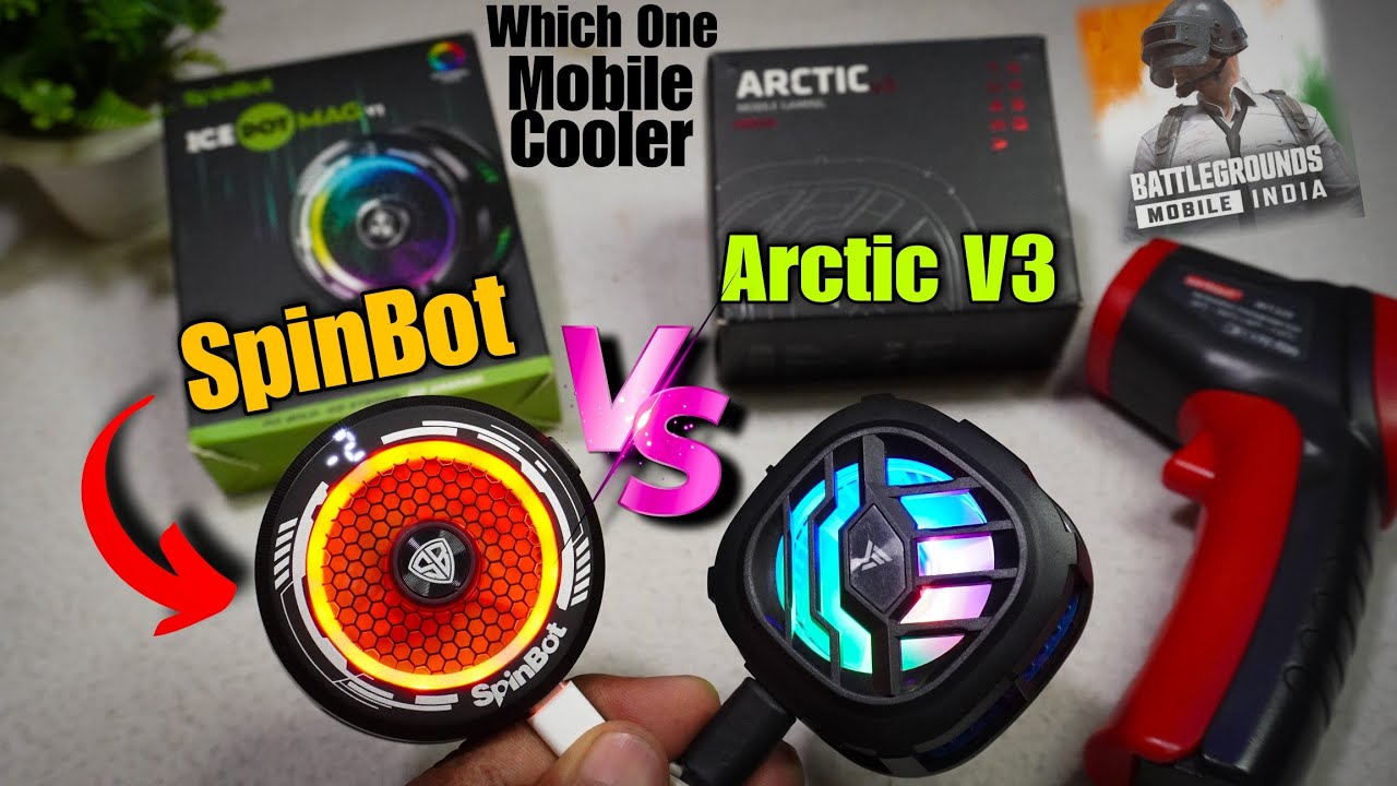 SpinBot Mag v1  VS Arctic v3 Mobile Gaming Cooling Fan || Full Compare || कौन सा Best हैं?