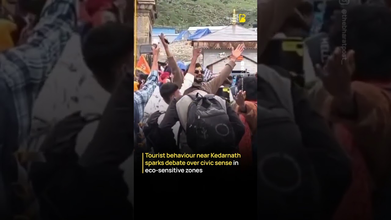 Kedarnath Viral Video Sparks Debate on Tourist Behaviour in Himalayas | The Bharat Post