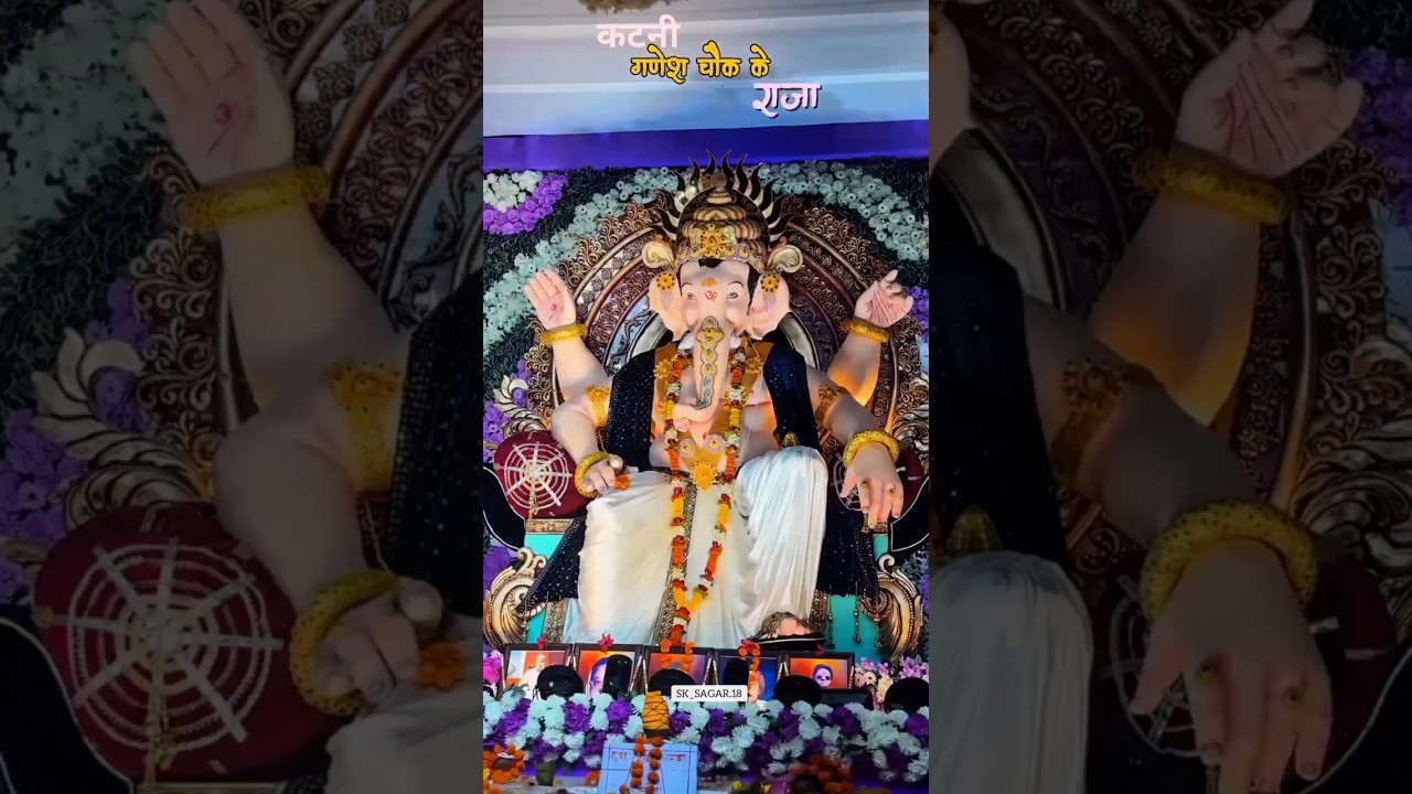 Katni Ke Raja Ganpati Bappa 🙏🌹|#Katni#GaneshUtsav#GaneshJi#ganeshchock#katnikeraja#GanpatiBappaMorya