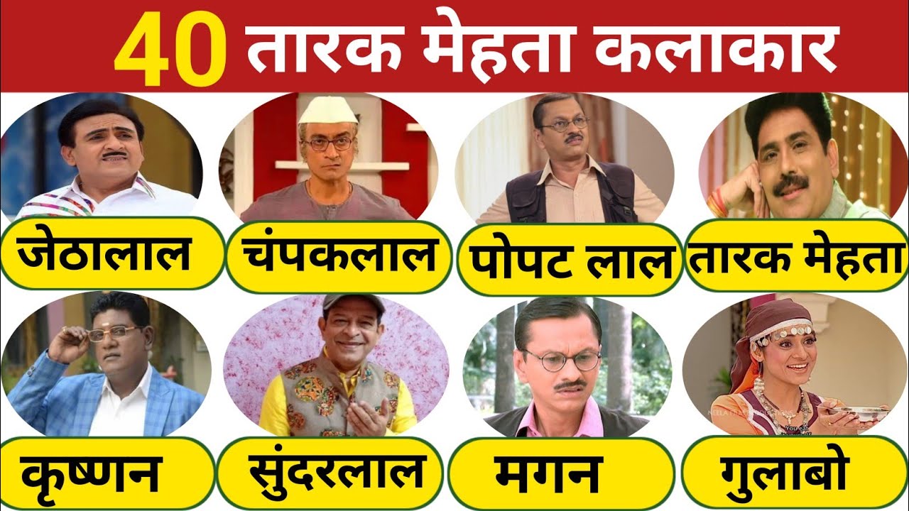तारक मेहता के सभी कलाकारों का असली नाम और राज्य | Jethalal से Tapu तक | TMKOC Real Name