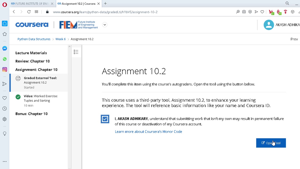 PYTHON DATA STRUCTURE (ASSIGNMENT-10.2)