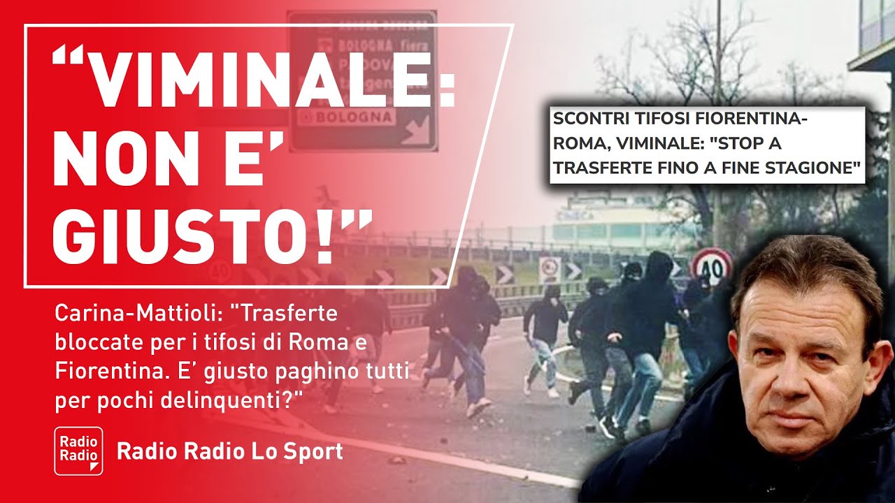 😡"È GIUSTO PAGHINO TUTTI PER POCHI CRIMINALI?" ▷ SCONTRI ULTRAS ROMA-FIORENTINA | CARINA E MATTIOLI