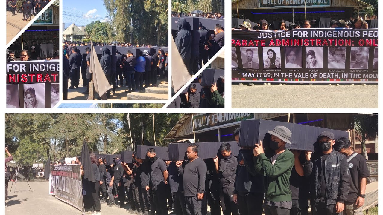 COFFIN RALLY FOR JIRIBAM MARTYRS 