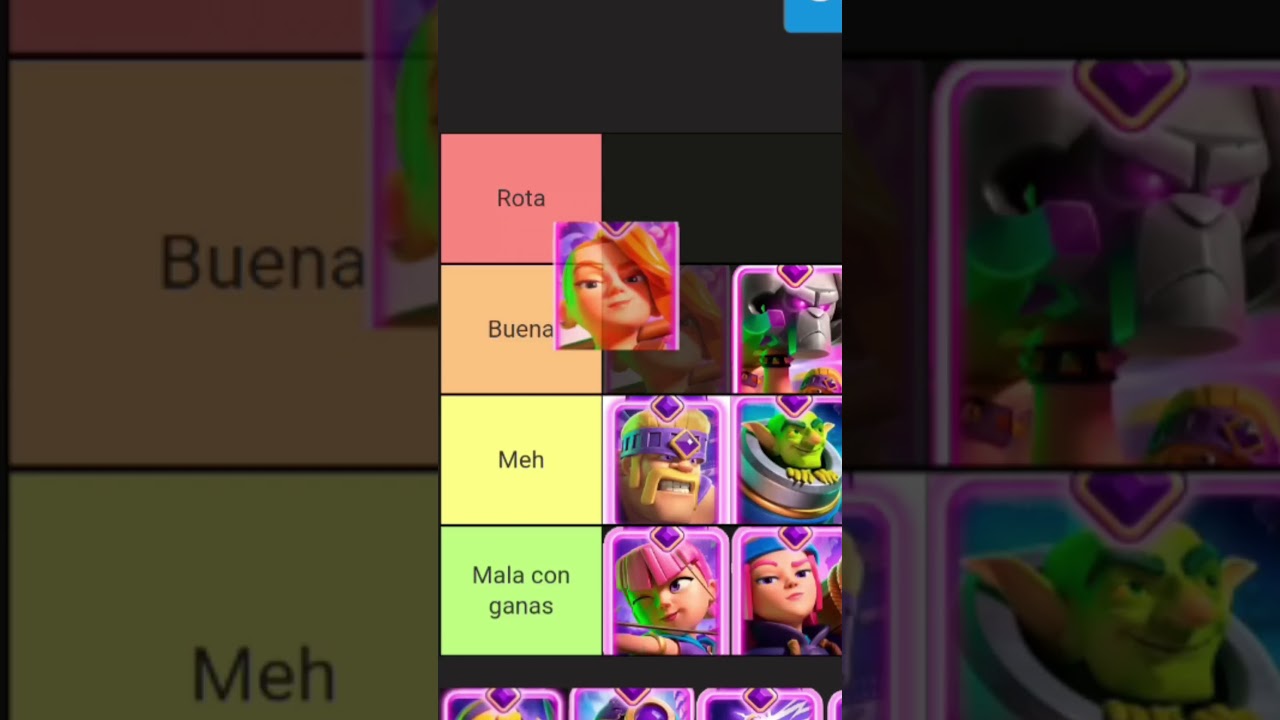 TIER LIST de las EVOLUCIONES de CLASH ROYALE (reiniciada) #clash #clashroyale #clashroyalememes