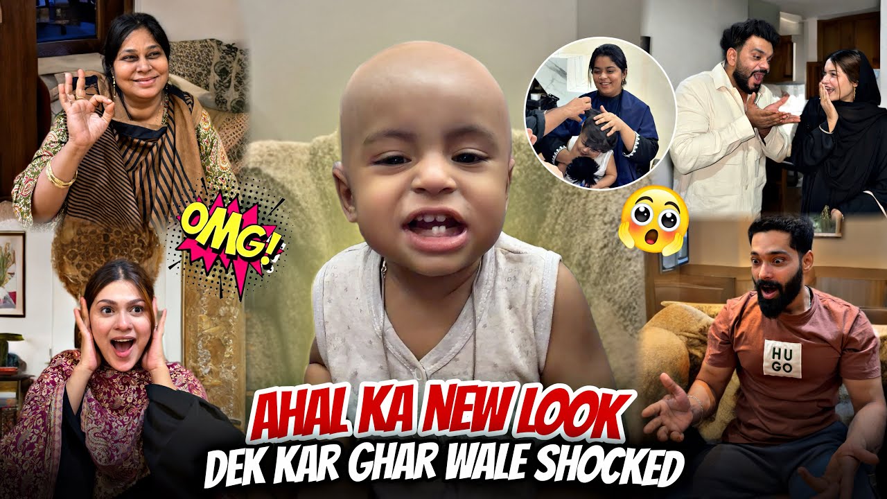 Ahal ka new look dek kr ghar wale shocked 🤯 || Haifa & Qashif vlog