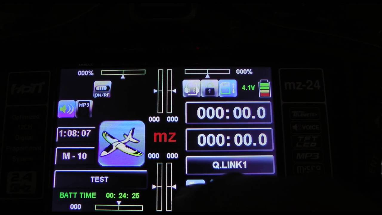 Graupner MZ-24 Bind and Analog servo setup