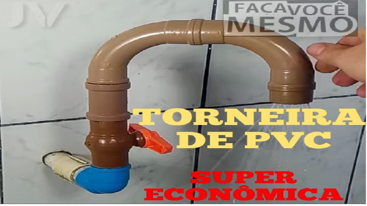 TORNEIRA FEITO COM TUBO PVC MAIS PARECE UM CHUVEIRO - SUPER PRÁTICA E ECONÔMICA