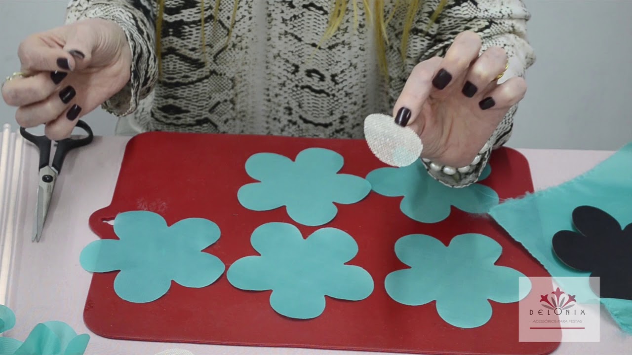 Como fazer o modelo Cíntia! Flor de tecido para festas