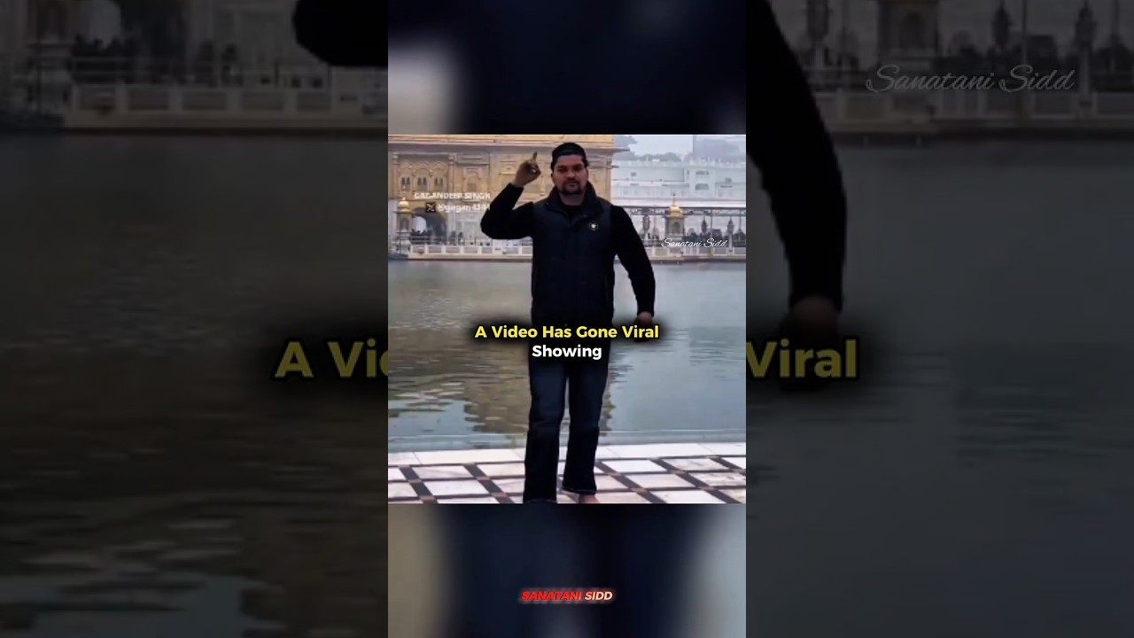A video of a M*$l!m man at Sri Darbar Sahib (Golden Temple) in Amritsar has gone viral. #shorts