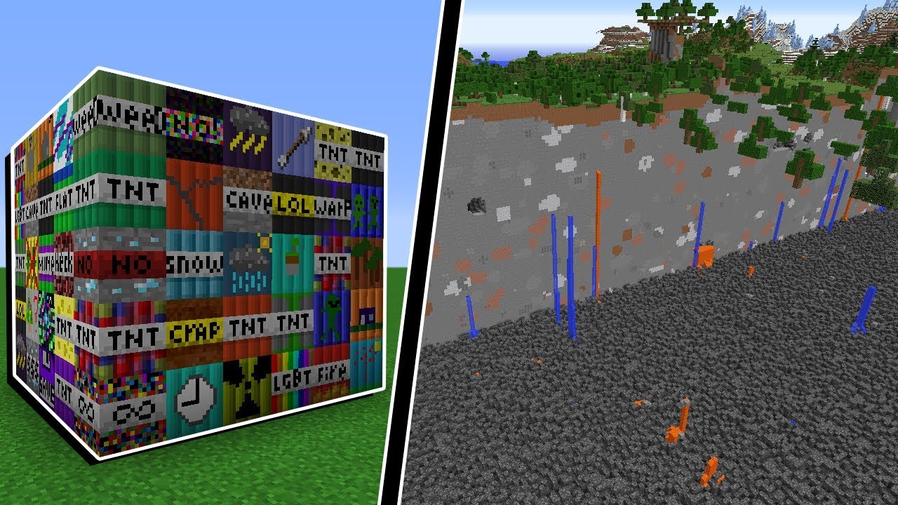 Minecraft: TESTANDO AS 56 NOVAS TNTS DO MINECRAFT! A MAIOR EXPLOSÃO QUE EU JÁ VI!!!
