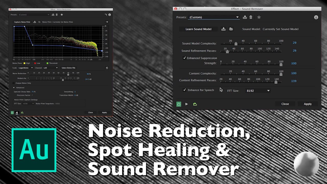 Tutorial #07 - Adobe Audition - Redução de Ruído: Noise Reduction, Sound Remover e Spot Healing