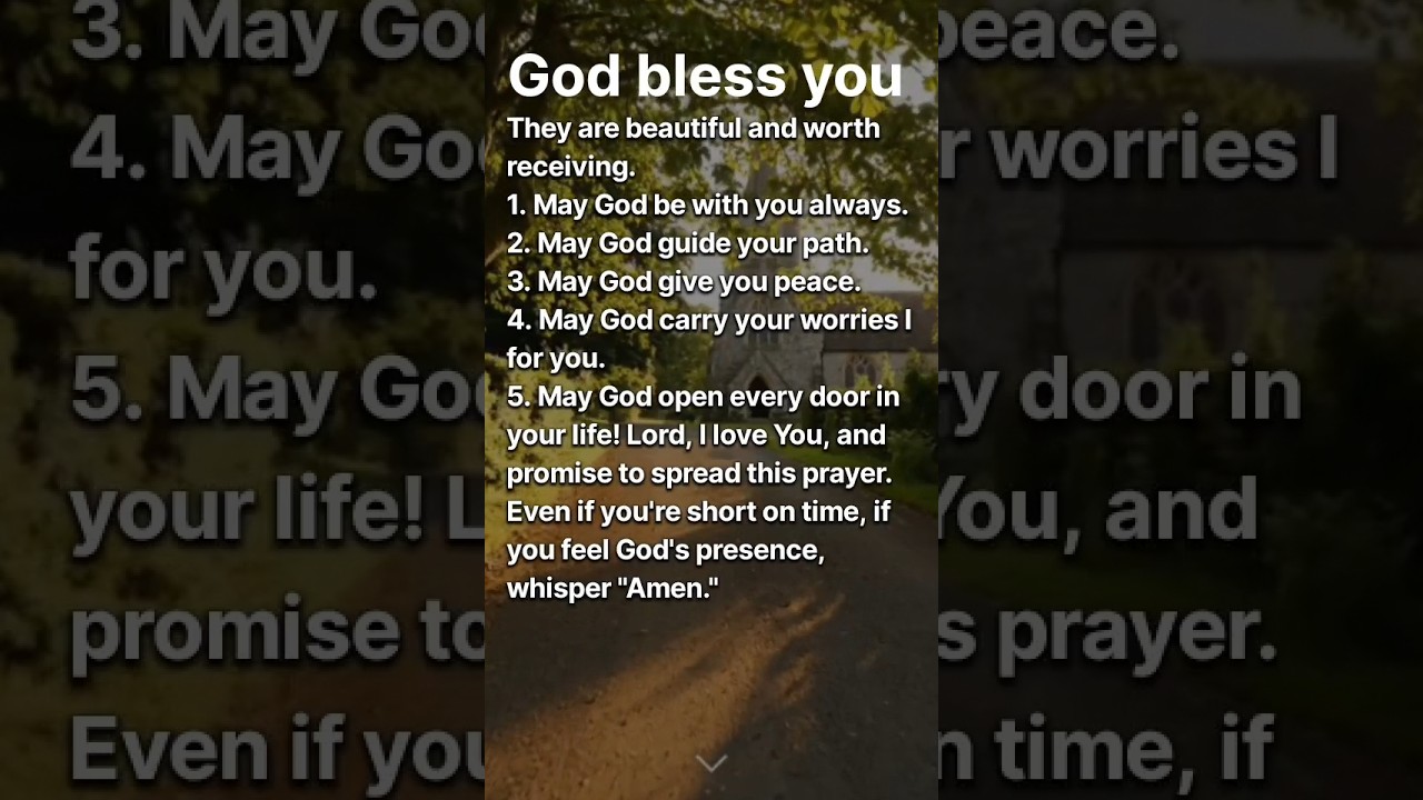 God Bless You Today 🙏 A Powerful Prayer for Guidance, Peace, and Open Doors