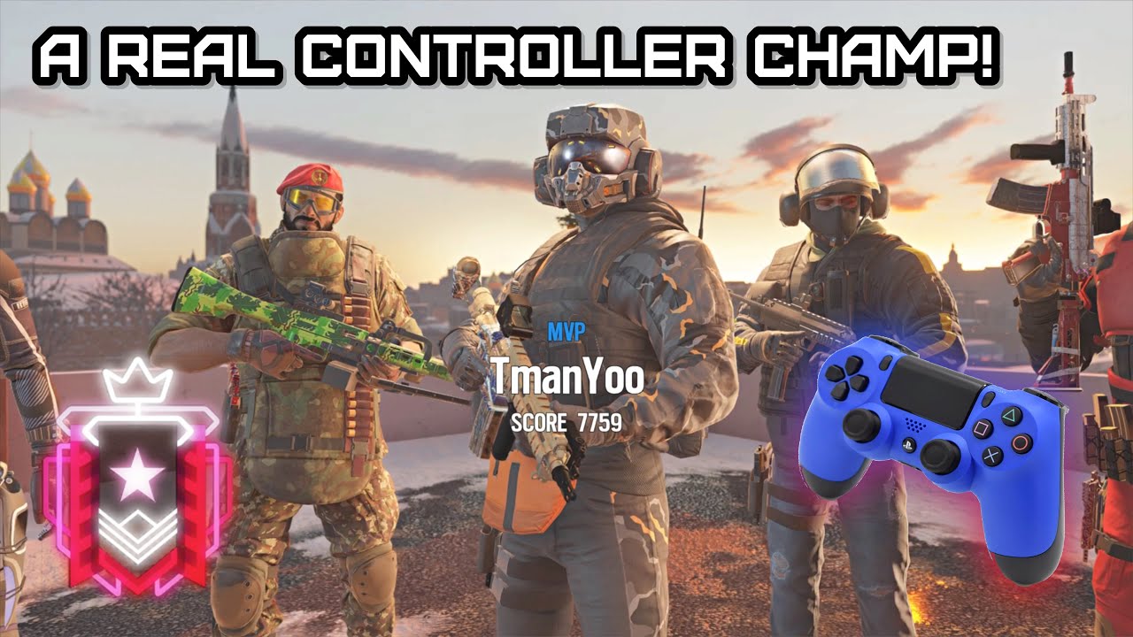 HOW A CONTROLLER CHAMPION PLAYS RANKED!! : Ranked Clips (Rainbow Six Siege) [PS4 Champion Gameplay]