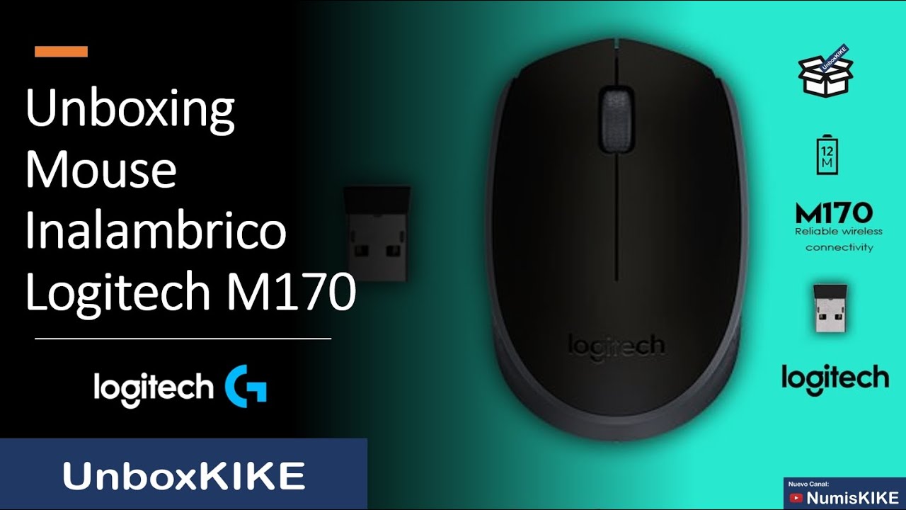 Unboxing Mouse Logitech Inalambrico M170 - Español