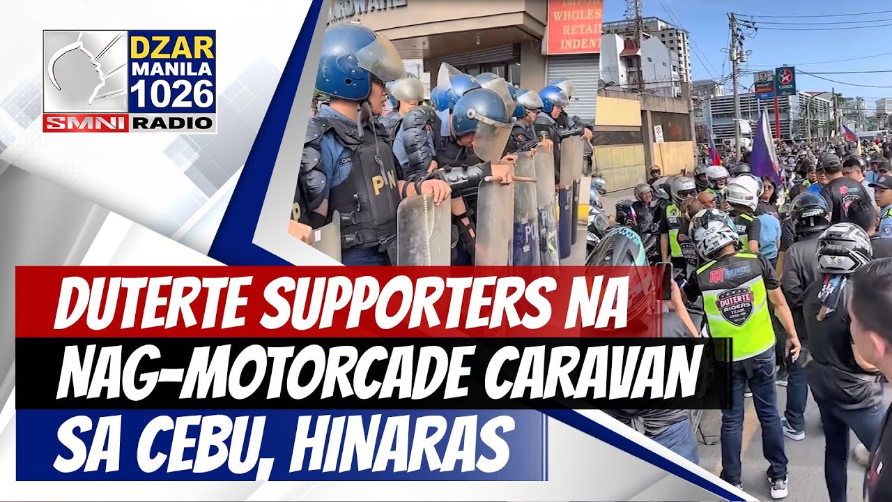#SonshineNewsblast: Duterte supporters na nag-motorcade caravan sa Cebu, hinaras