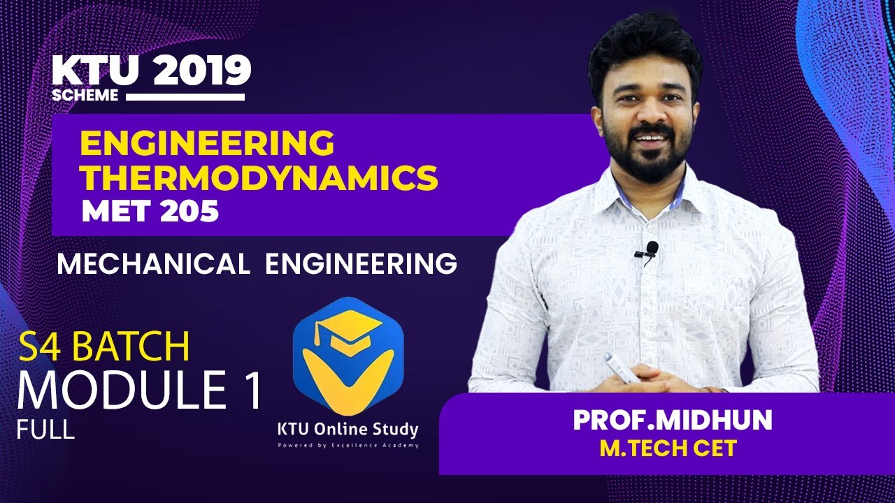 KTU THERMODYNAMICS 2019 SCHEME | MODULE -1 FULL| KTU ONLINE STUDY APP | KOS APP
