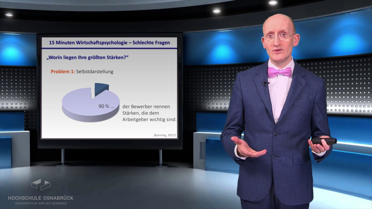 006: Schlechte Interviewfragen im Bewerbungsgespräch '15 Minuten Wirtschaftspsychologie' (1080p)