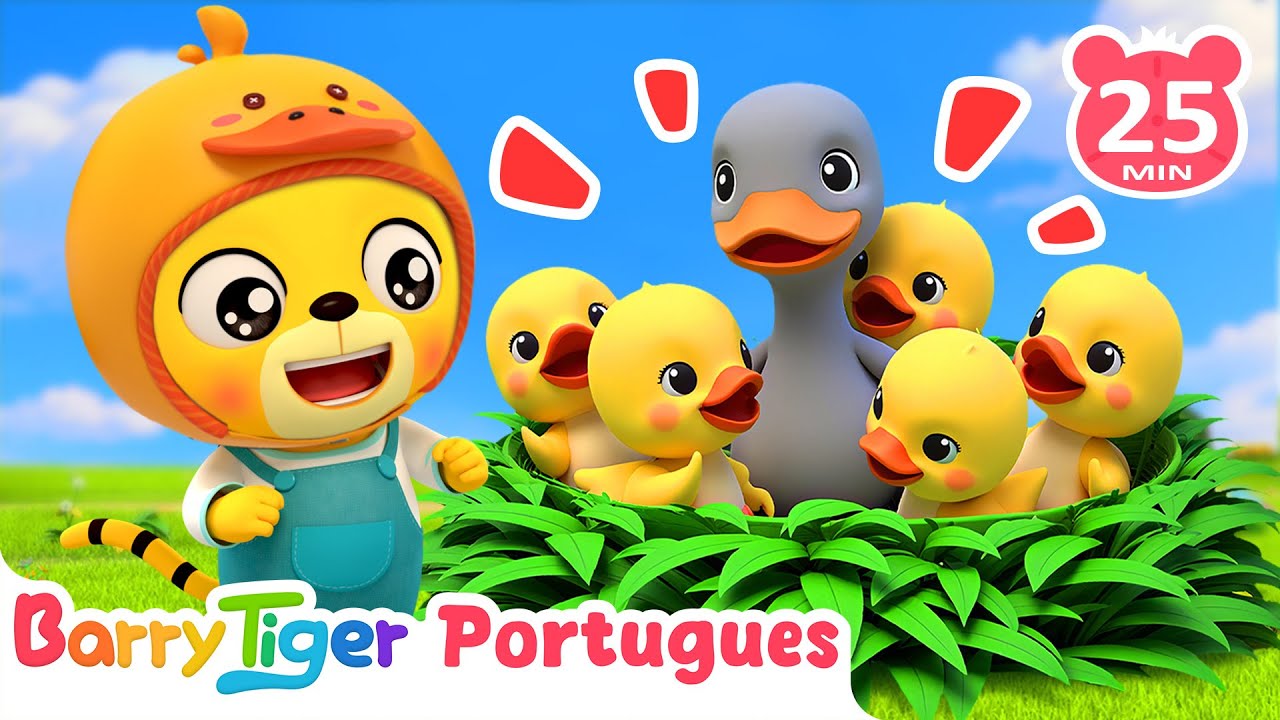 Cadê os Cinco Patinhos? 🐥Canção Educativa para Crianças | Canções Infantis | BarryTiger