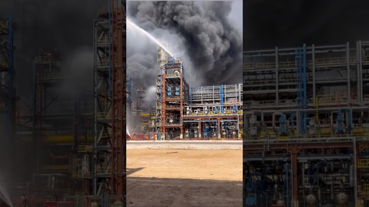 India&rsquo;s Mega Refinery Catches Fire a Day Before Opening ( Rajasthan refinery fire )