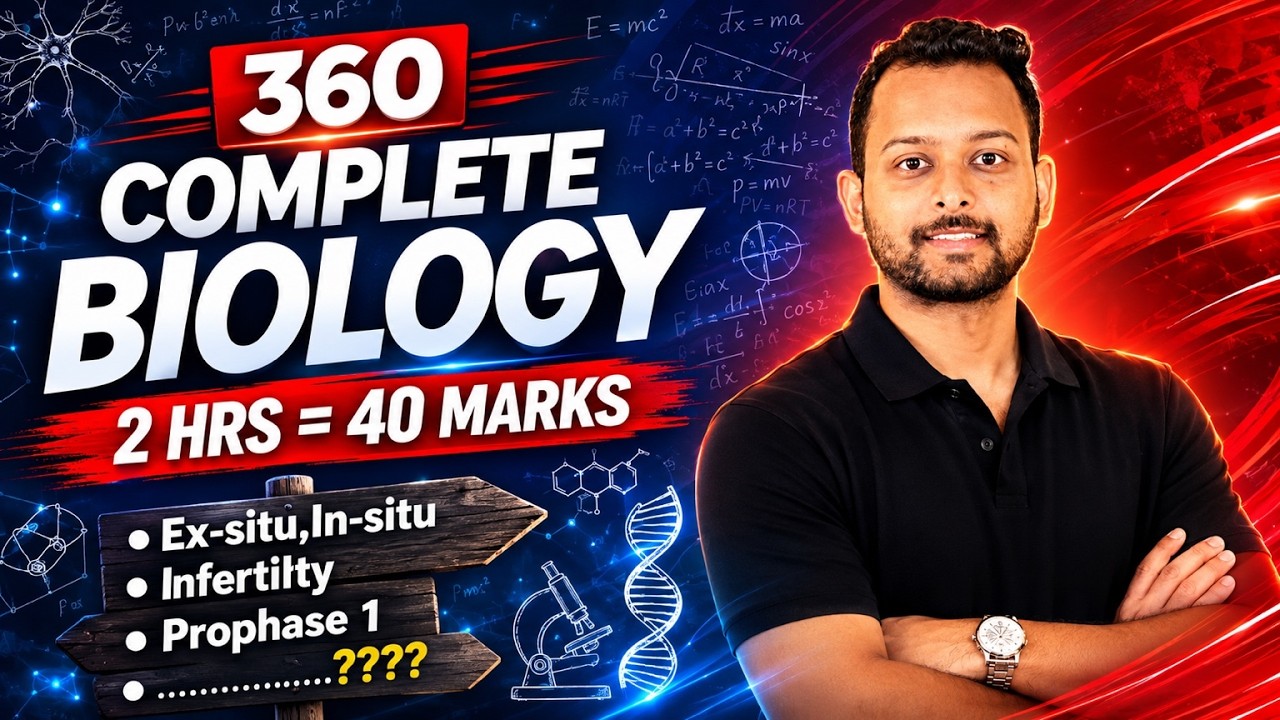 RE-NEET 2026: COMPLETE BIOLOGY REVISION | Do or Die topics to Score 360 | PYQs