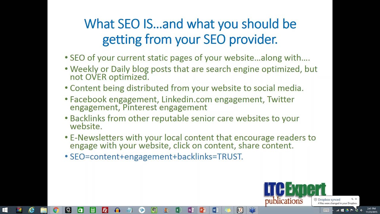 HCRB Members Only  Good SEO vs BS SEO for Home Care Website