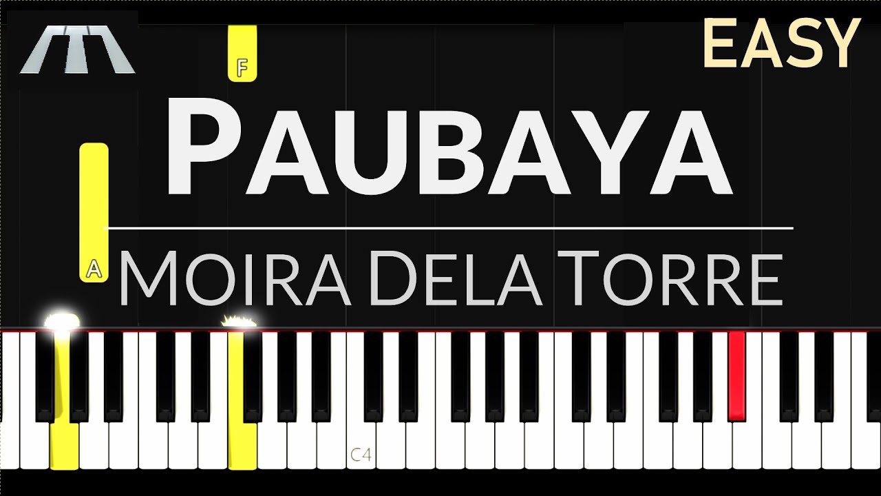 Paubaya (Moira) - EASY Piano Tutorial