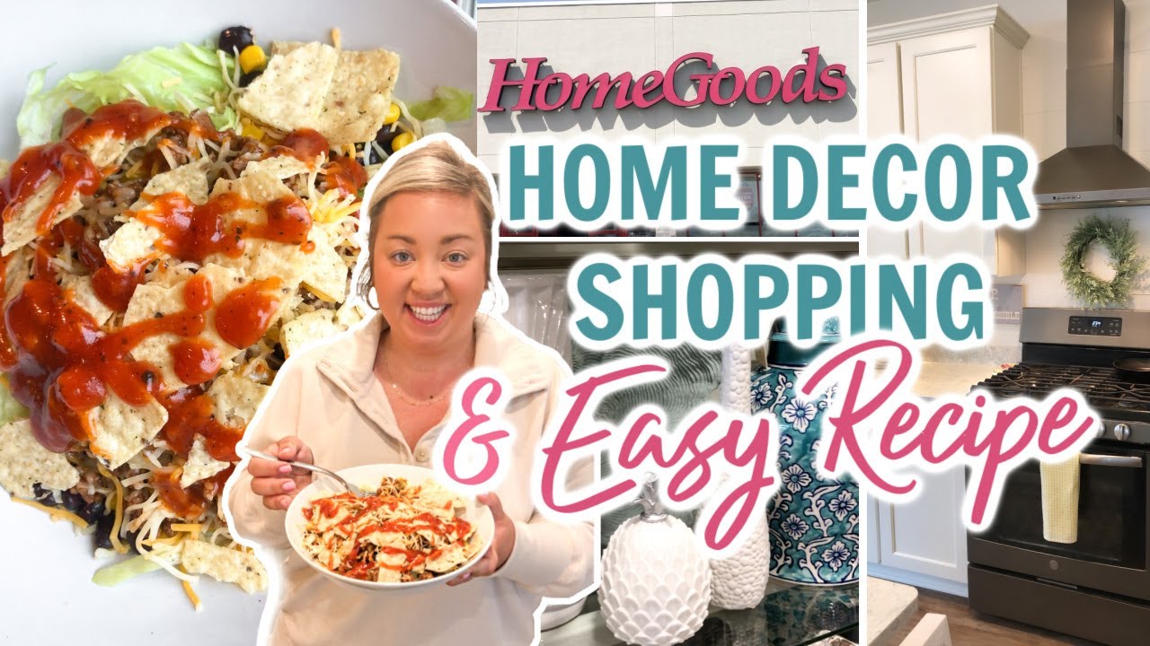 SPRING HOME DECOR SHOPPING AND EASY RECIPE | QUICK DINNER RECIPE | JESSICA O'DONOHUE