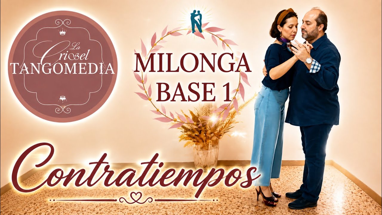 TANGOMEDIA |[MILONGA]| Videocorso BASE1 (2/5)| Quadrato in Contratiempos [Sub-Eng]