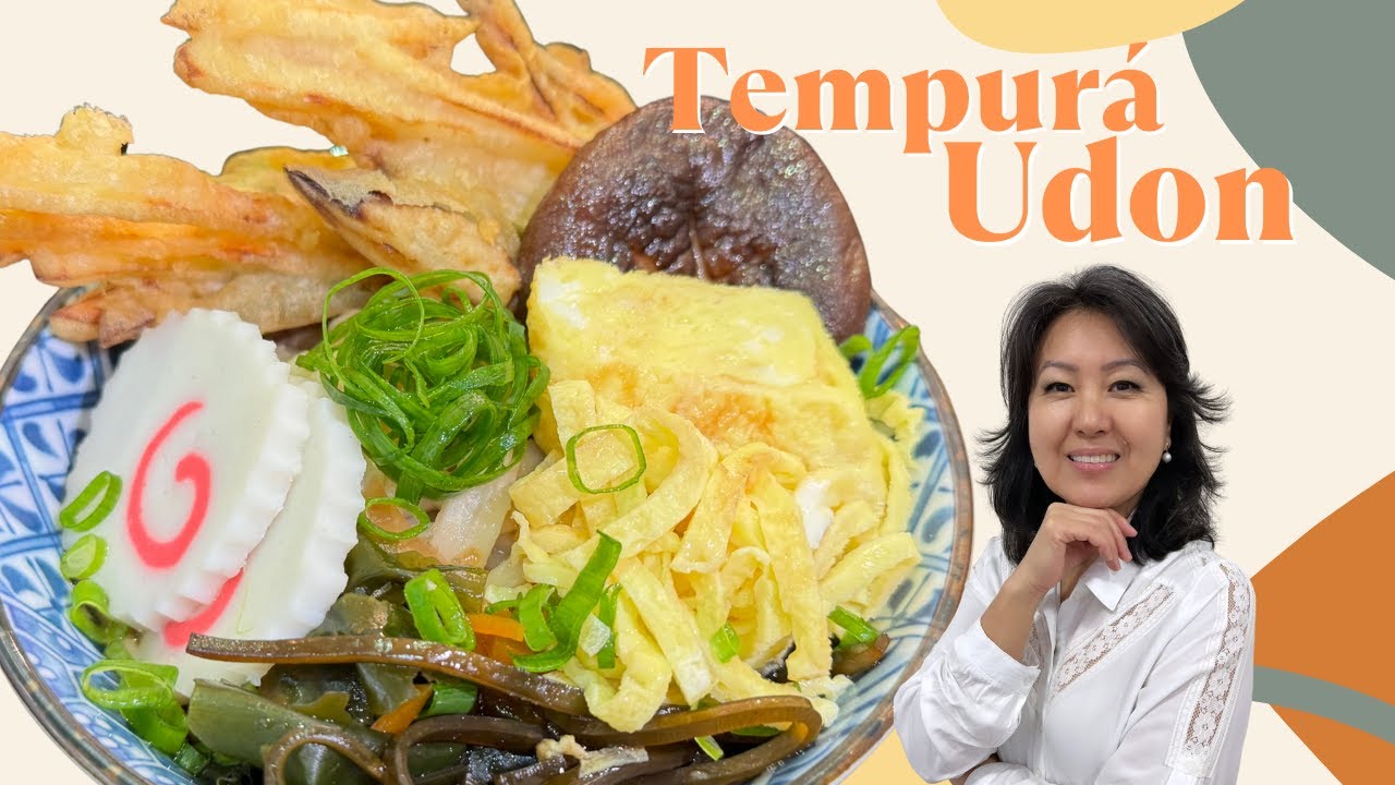 Passo a passo dessa tradicional sopa japonesa servida com tempurá sequinho e crocante | TEMPURÁ UDON