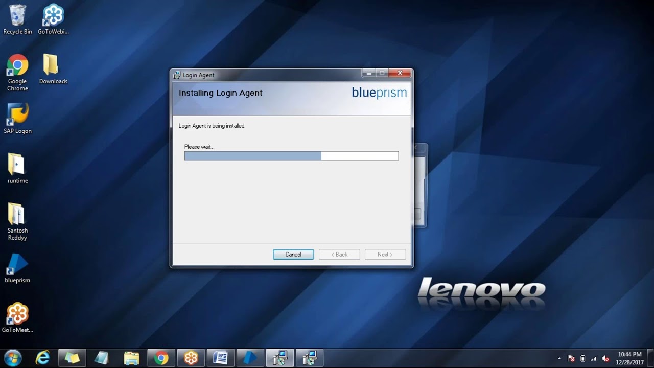 Login Agent Blue Prism Installation