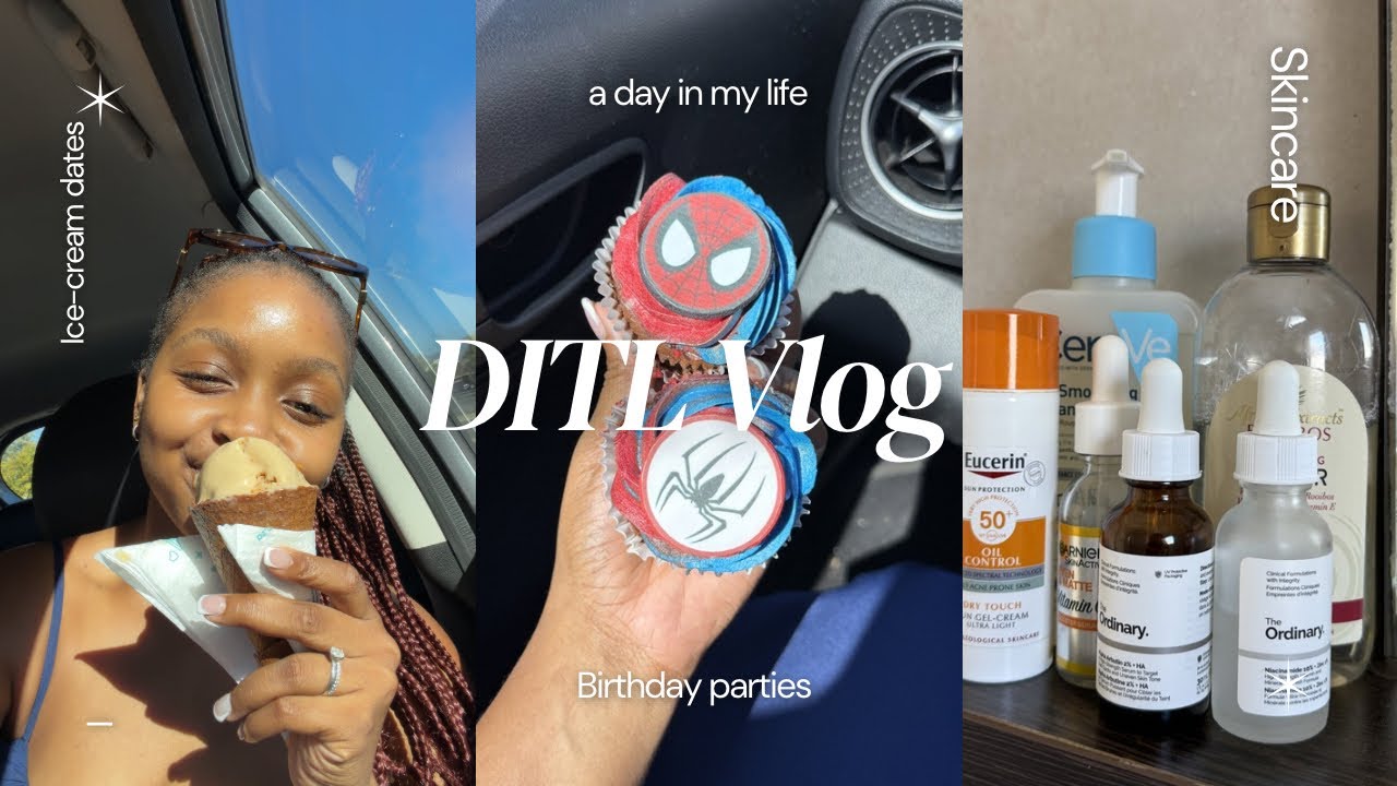 Day in the Life Vlog |  Skincare, Birthday Parties, Sushi & Ice Cream Dates. 🍦