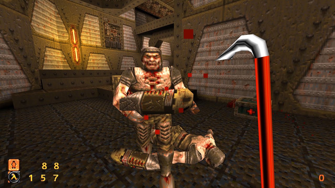 Quake-Life: playing Quake as Gordon Freeman (Half-Life)