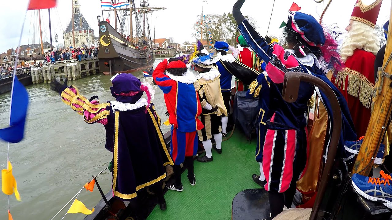 Intocht Sinterklaas Hoorn 2015 - boottocht stoomboot GoPro (4K)