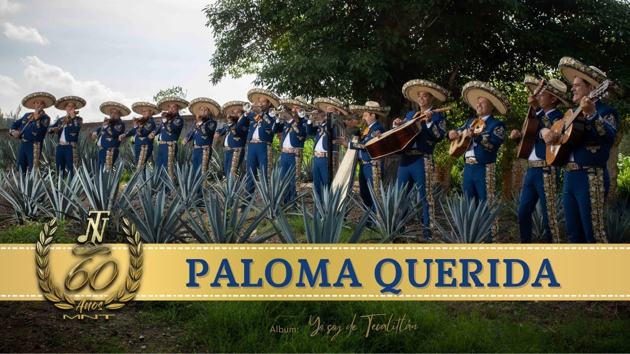 PALOMA QUERIDA - VIDEO LYRICS ( MARIACHI NUEVO TECALITLÁN )