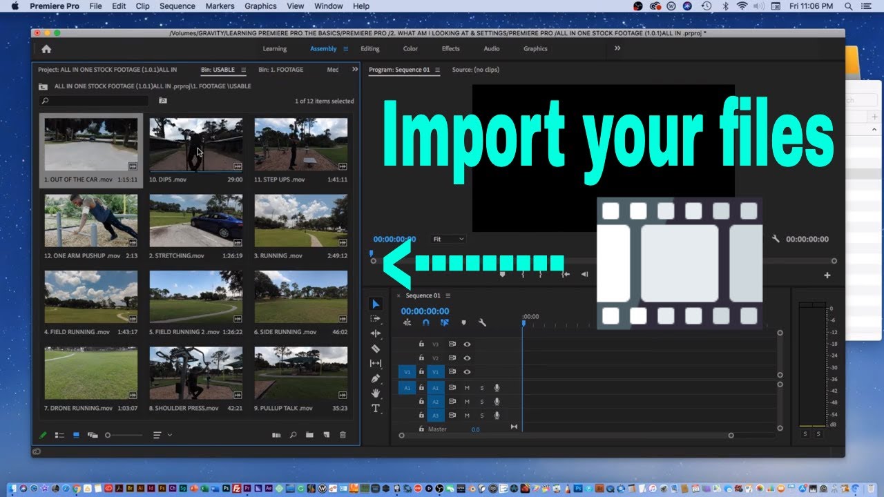 How to import files into adobe premiere pro 2020