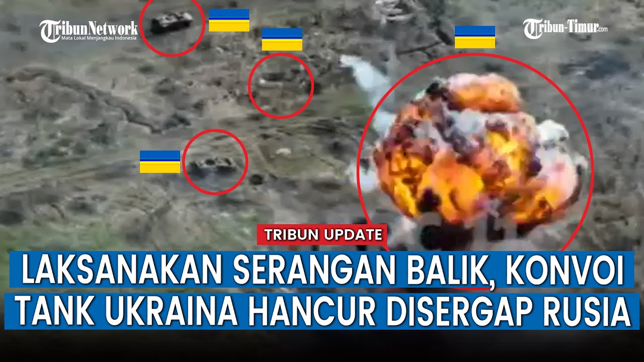 FULL Pertempuran Jarak Dekat! Konvoi Lapis Baja Ukraina Habis Dihantam Infanteri Rusia