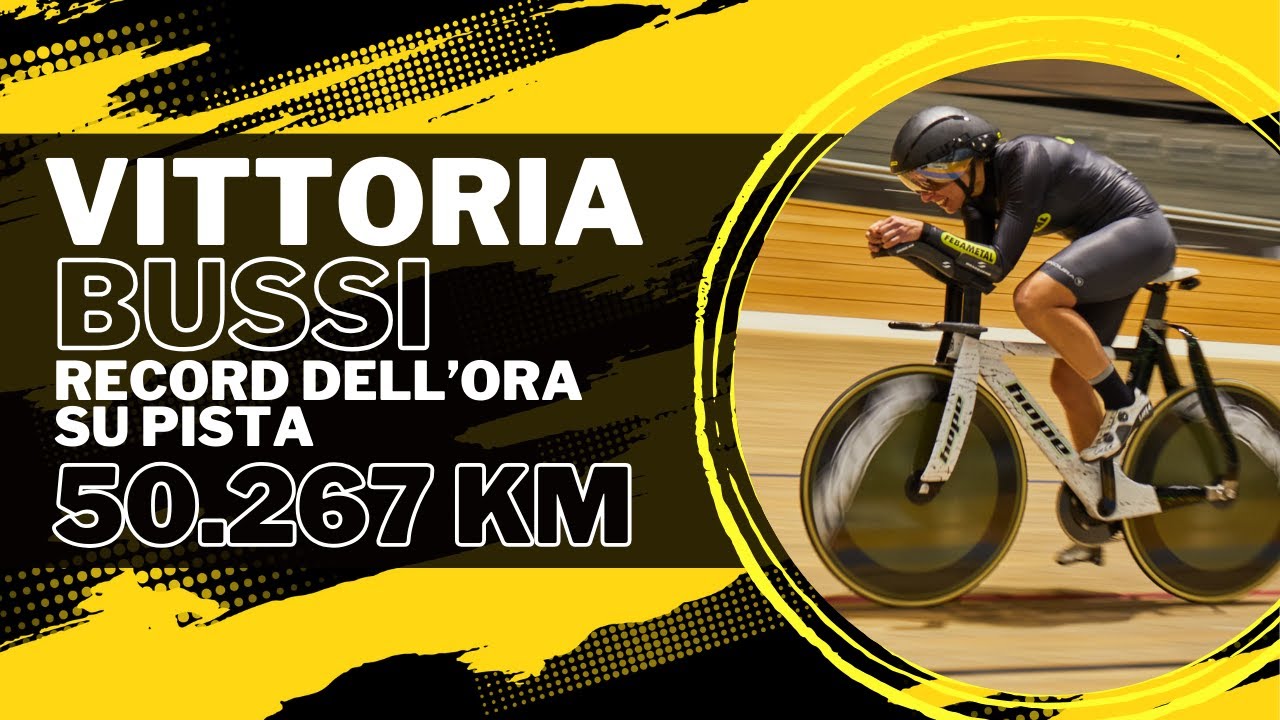 Vittoria Bussi - Record dell'ora 2023 - Pubblicità utensili Febametal