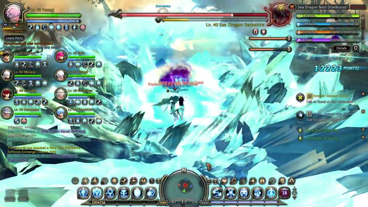 Sea Dragon Nest Hardcore (SDN HC) Support Priest POV -  Dragon Nest Classic