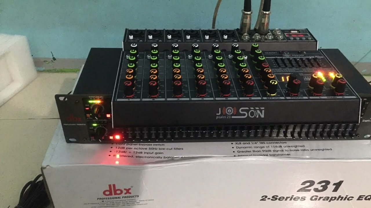 DBX 231 SUB 2 SERIES GRAPHIC EQUALIZER WITH SUB OUTPUT unboxing
