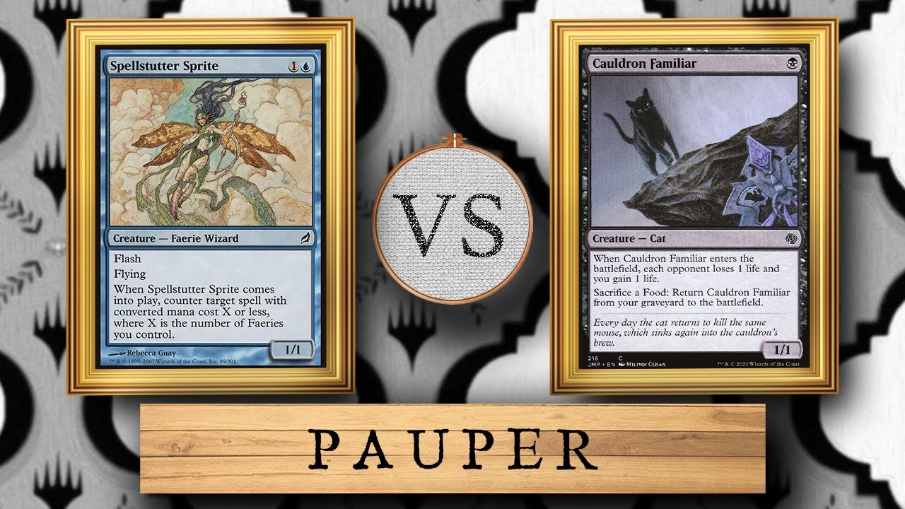 MTGHBN Геймплей: Бедняцкие феи Mono U против кошачьего корма Mono B! | Magic the Gathering
