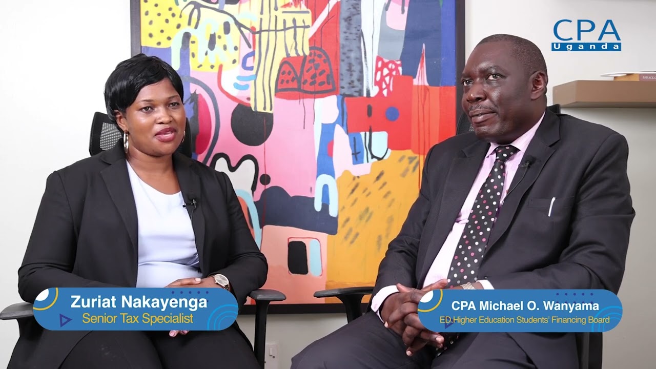 The CPA experience:  CPA Michael O. Wanyama chats with CPA Zuriat Nakayenga