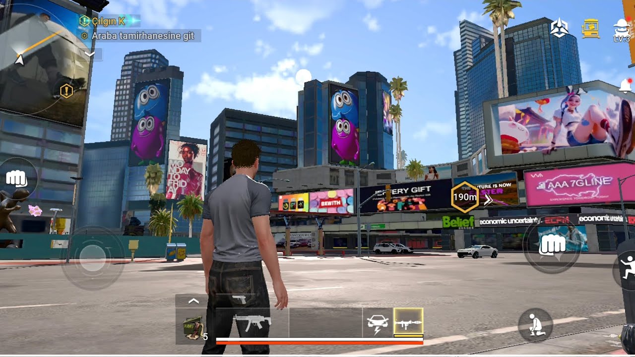 EFSANE GRAFİKLİ YENİ AÇIK DÜNYA MOBİLE OYUN GARENA FREE CİTY OYNADIM